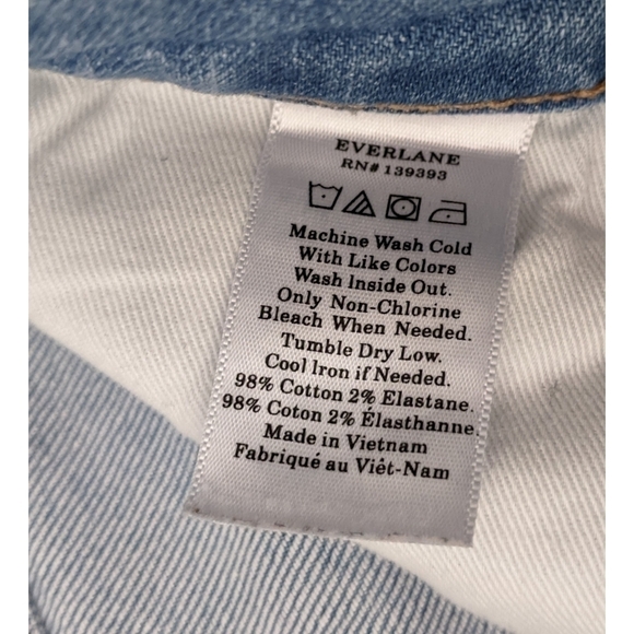 Everlane Light Wash Ankle Cropped Jeans Size 27 - Picture 3 of 4